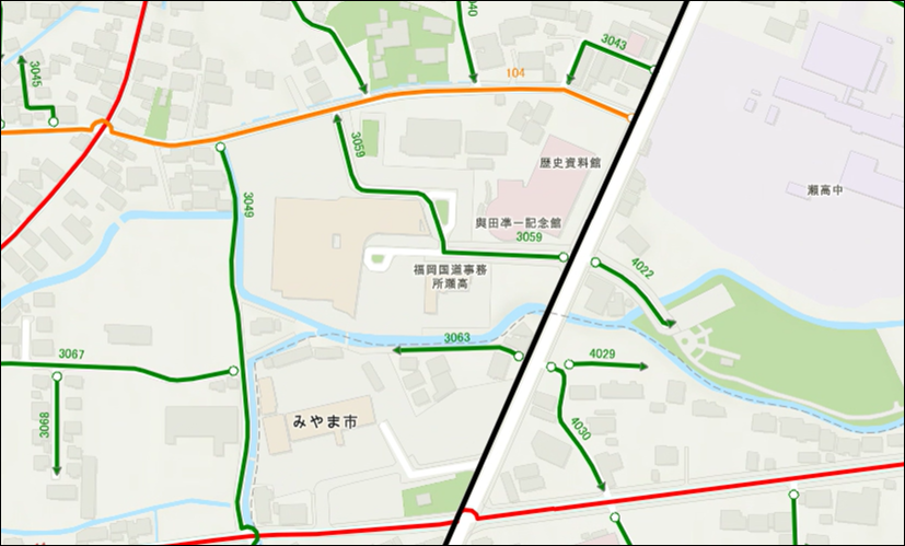 WEB公開（市道路線網図）