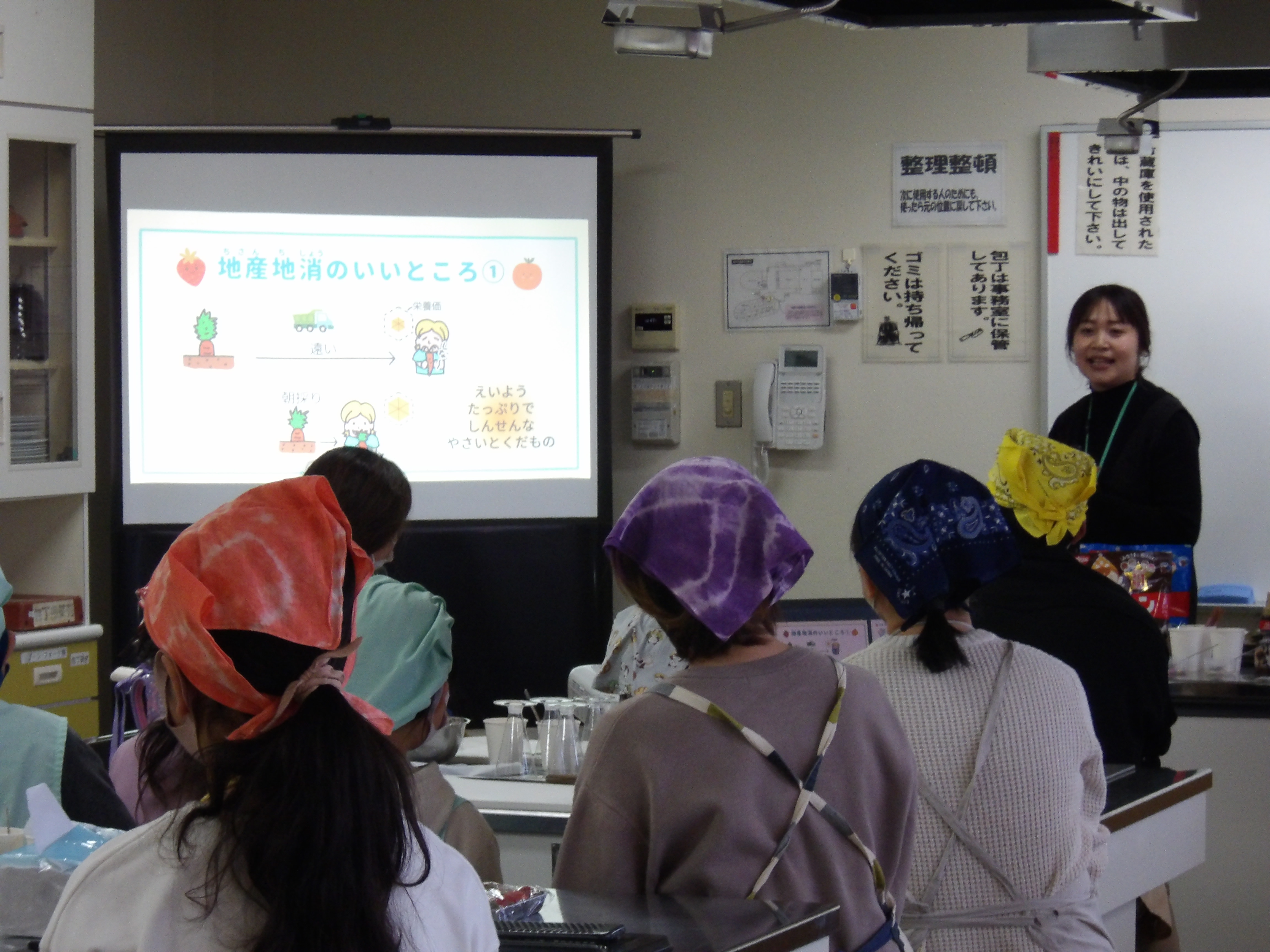 食育パフェ作り1