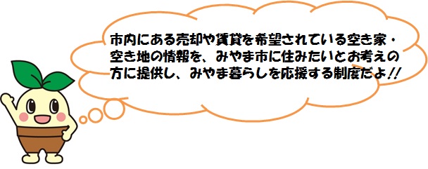 空き家バンクの説明